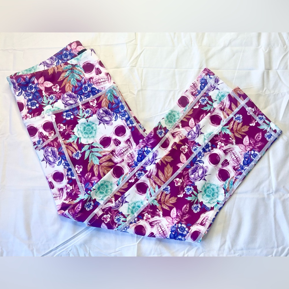 Constantly Varied Gear Floral Skull Leggings